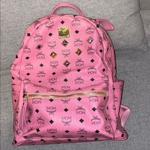 Pink MCM Bookbag
